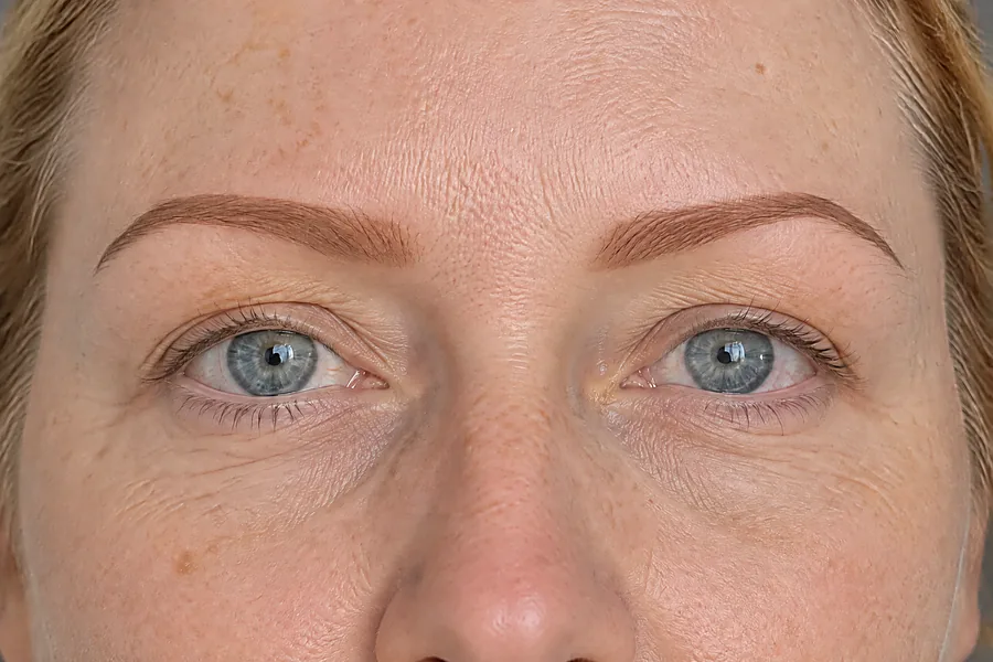 Henna brows: na de behandeling (voorbeeldbeeld)
