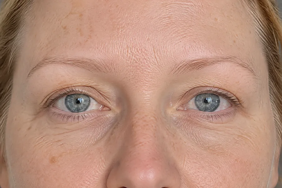 Henna brows: voor de behandeling (voorbeeldbeeld)