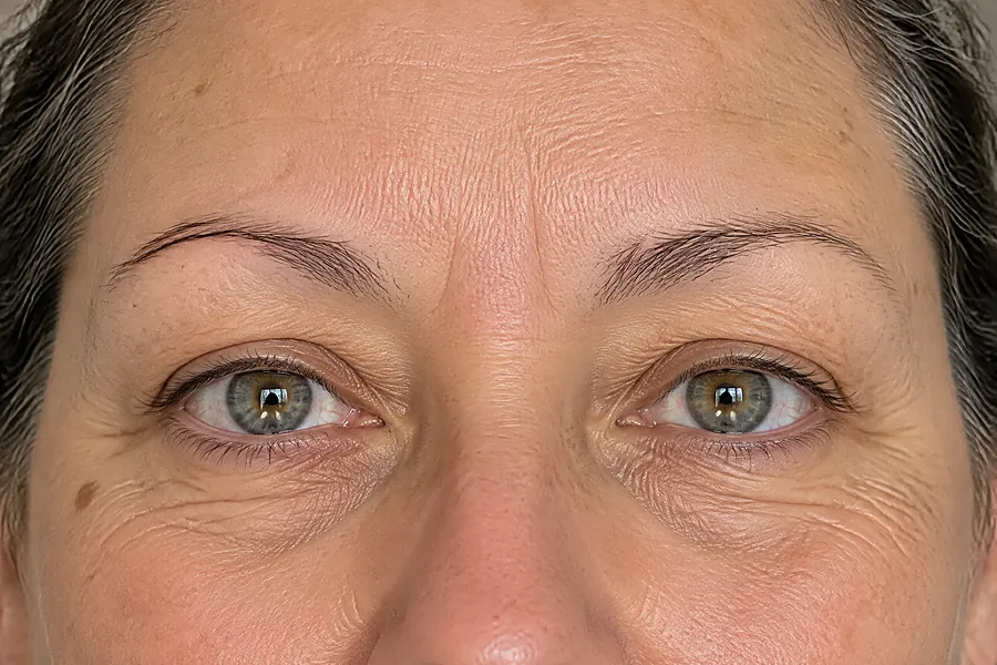 Henna brows: voor de behandeling (voorbeeldbeeld)