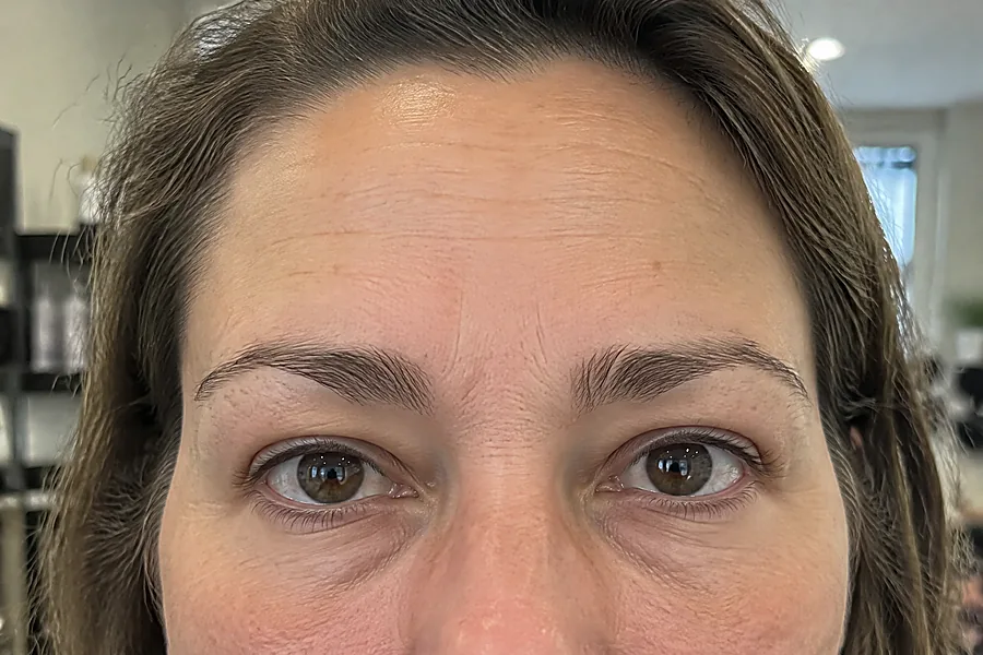 Hybrid brows: voor de behandeling (voorbeeldbeeld)