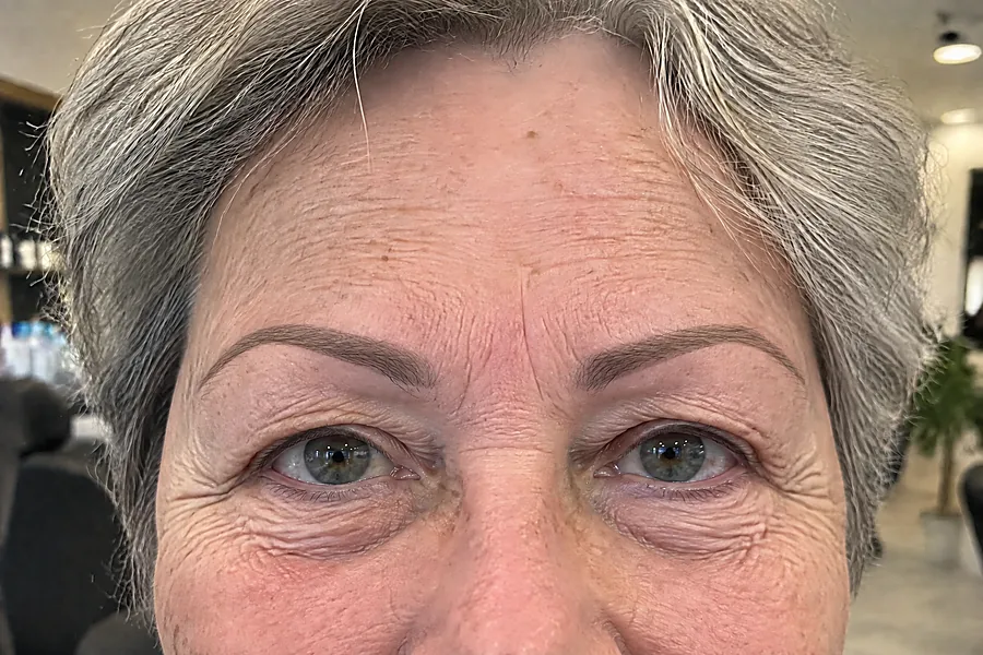 Hybrid brows: na de behandeling (voorbeeldbeeld)